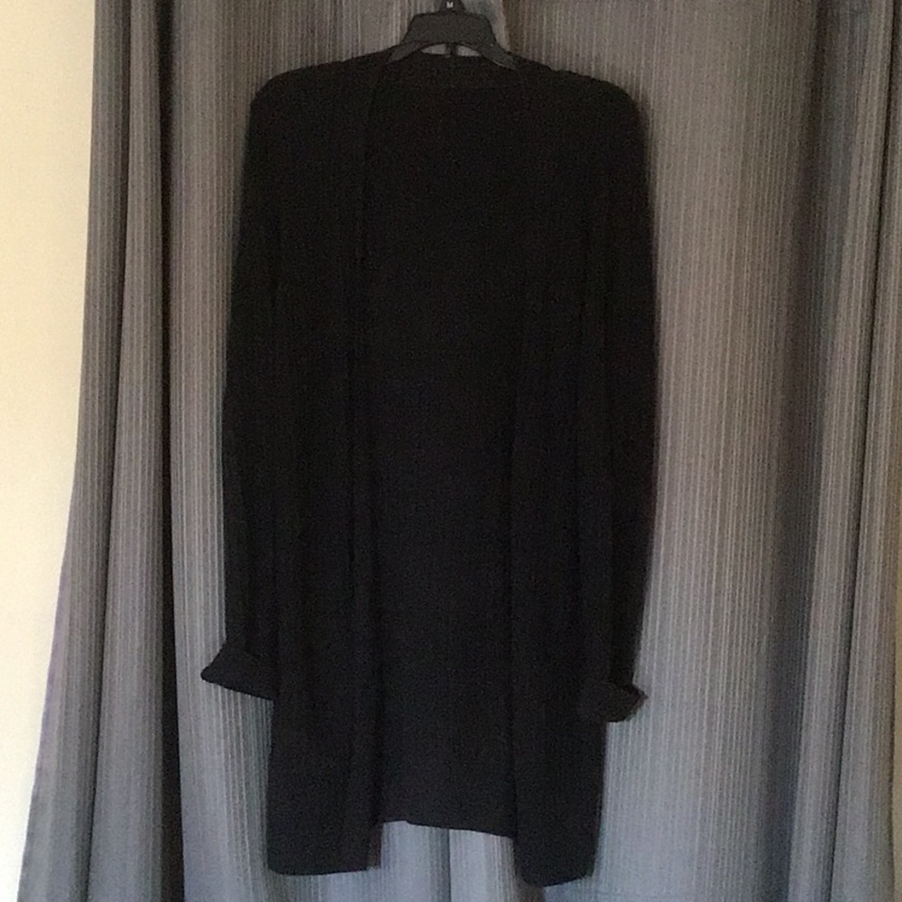 Long black sweater
